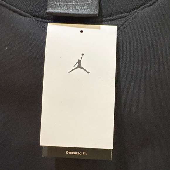 Jordan Women's Classic Black Cropped Hoodie - Picture 3 of 4